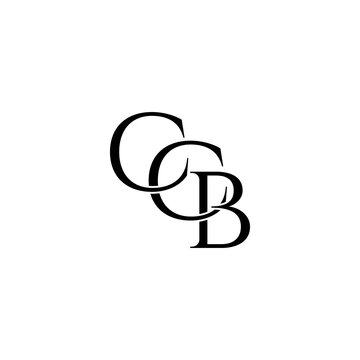 ccb lettering initial monogram logo design