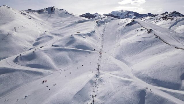 Located in the Andes Mountains in Chile, Valle Nevado is the closest ski resort to Santiago.  It is known as some of Chile's best resorts and among South America's most modern ski centers.
