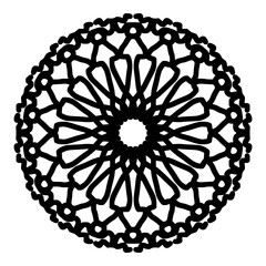 mandala art. with a simple and elegant concept. black abstract lines. suitable for decoration, wallpaper, ornament, background etc. Replaceable vector design. metal mandala wall art. wall hangings.