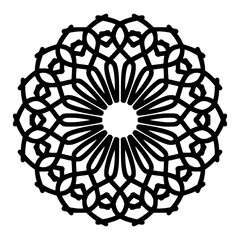 mandala art. with a simple and elegant concept. black abstract lines. suitable for decoration, wallpaper, ornament, background etc. Replaceable vector design. metal mandala wall art. wall hangings.