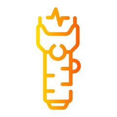 stun gun Line Gradient Icon