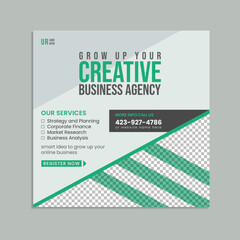 Obraz premium Corporate business digital marketing agency social media Facebook and Instagram post banner template design