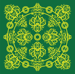 mandala ornamental round ornament pattern vector illustration