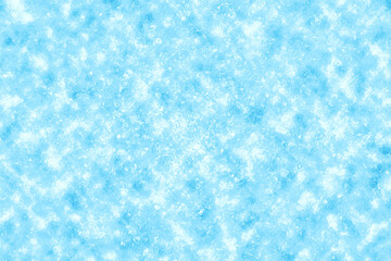 Winter Frost texture iced surface. Abstract frost pattern on glass. Frosted glass texture. Surface of fresh winter. Frozen blue foil texture. Frozen water background. Natural texture of winter.