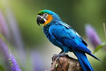 blue and yellow macaw generated by AI