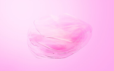 Gradient multilayer glass background, 3d rendering.