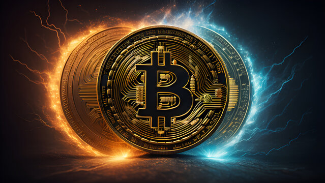 Digital Gold - Bitcoin Currency Revolution Cripto | Generative IA