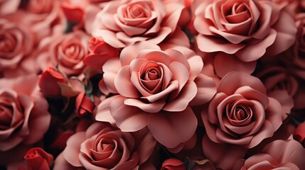 bouquet of pink roses