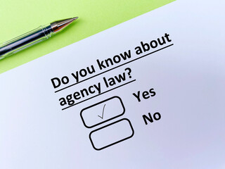 Questionnaire about law