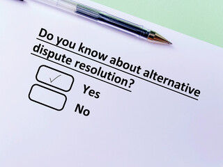Fototapeta premium Questionnaire about law