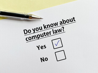 Questionnaire about law