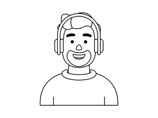 mustache male user icon