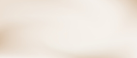 Smooth beige gradient background. Soft neutral liquid wallpaper. Universal nude texture for banner, flyer, presentation. Abstract blurred ecru backdrop cover. Vector illustration. © vika_k