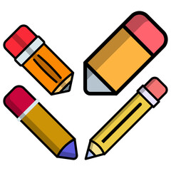 pencil icon vector design templates