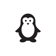 Penguin icon vector logo symbol
