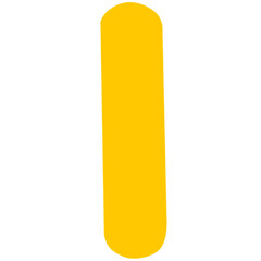 Yellow font, hand drawn