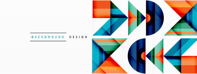 Visually captivating background design showcasing dynamic geometric lines, triangles, and squares. This composition blends precision and movement, creating an engaging graphic with a modern aesthetic