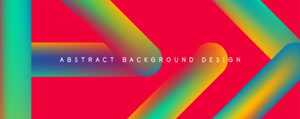 Straight lines minimalist abstract background with fluid colors. Vector Illustration For Wallpaper, Banner, Background, Card, Book Illustration, landing page