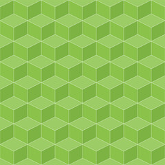 Fototapeta na wymiar Light green cube pattern. cube vector pattern. cube pattern. Seamless geometric pattern for floor, wrapping paper, backdrop, background, gift card, decorating.