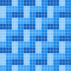 Blue tile background, Mosaic tile background, Tile background, Seamless pattern, Mosaic seamless pattern, Mosaic tiles texture or background. Bathroom wall tiles, swimming pool tiles.