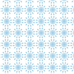 Digital png illustration of blue floral pattern on transparent background