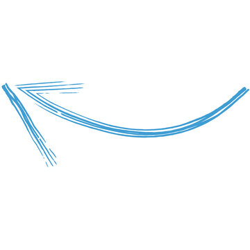 Digital Png Illustration Of Blue Arrow On Transparent Background