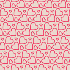 Digital png illustration of pattern of hearts on transparent background