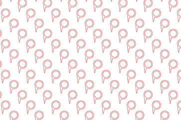 Digital png illustration of red pattern of symbols on transparent background