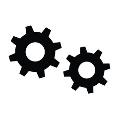 Gears cogwheel settings vector icon