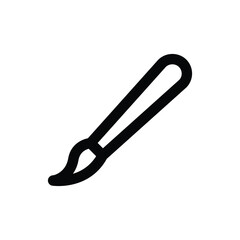 Fototapeta premium Paint brush tool vector icon