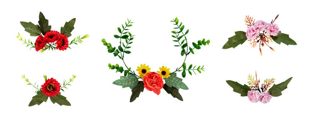 realistic laurel flower for romantic copy space