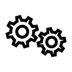 Gears cogwheel settings vector icon