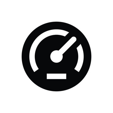 Dashboard odometer gauge vector icon