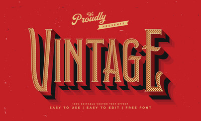 vintage retro editable text effect alphabet font typography typeface © theos studio