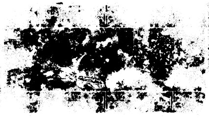 Fototapeta premium Grunge black and white texture. Pattern of an old worn surface. Grunge texture black and white. Monochrome vintage surface with dirty pattern in cracks, spots, dots.
