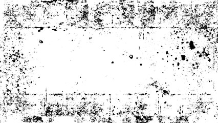 Grunge black and white texture. Pattern of an old worn surface. Grunge texture black and white. Monochrome vintage surface with dirty pattern in cracks, spots, dots.