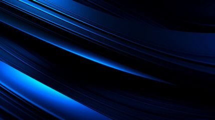 Blue and black abstract lines background