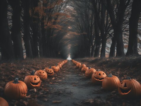 scary horror Halloween celebration, pumpkin, jack o lantern