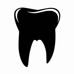 black tooth vector illustration