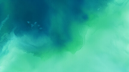Fototapeta na wymiar Bluish green watercolor textured background