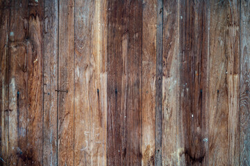 Texture of vintage wood boards. Grunge raw brown wood. Wooden planks background  design mockup. Rustic and grounge wood.
