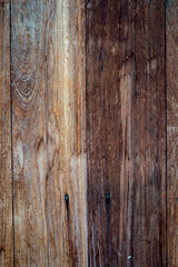 Naklejka premium Texture of vintage wood boards. Grunge raw brown wood. Wooden planks background design mockup. Rustic and grounge wood.
