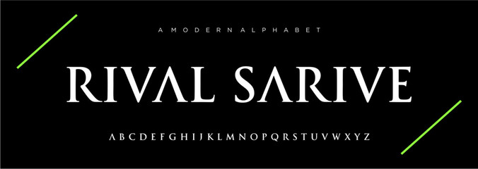 Elegant letters font classic modern serif lettering minimal fashion