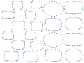 Fototapeta premium リボンF02-16羽緩