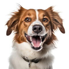 border collie dog on transparent background cutout