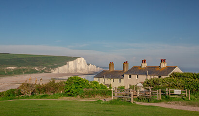 View of  Seven Sisters cliffs England,Seven Sisters East Sussex England
