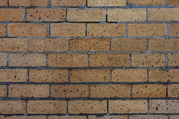 Background of red brick wall