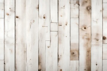 Rustic White Wooden Background Generative AI