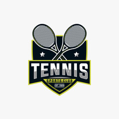 Tennis vector graphic template. sport ball illustration.