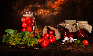 Fototapeta na wymiar still life with tomato 